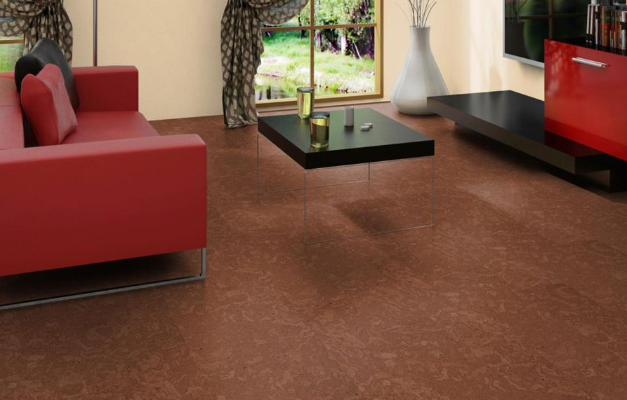 Пробковый пол клеевой Corkstyle Eco Сork Madeira Cherry Мадейра вишня